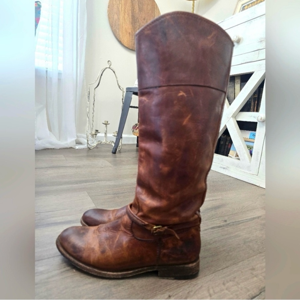 Frye Brown Womens Riding Boho Western Cowgirl (size 9)